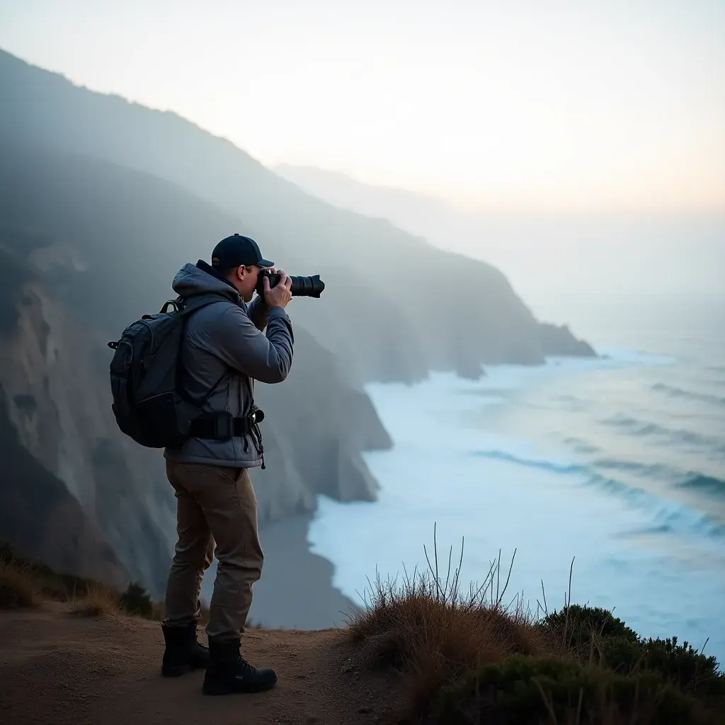 Скалы, обрывающиеся в океан, создающие эффектное зрелище