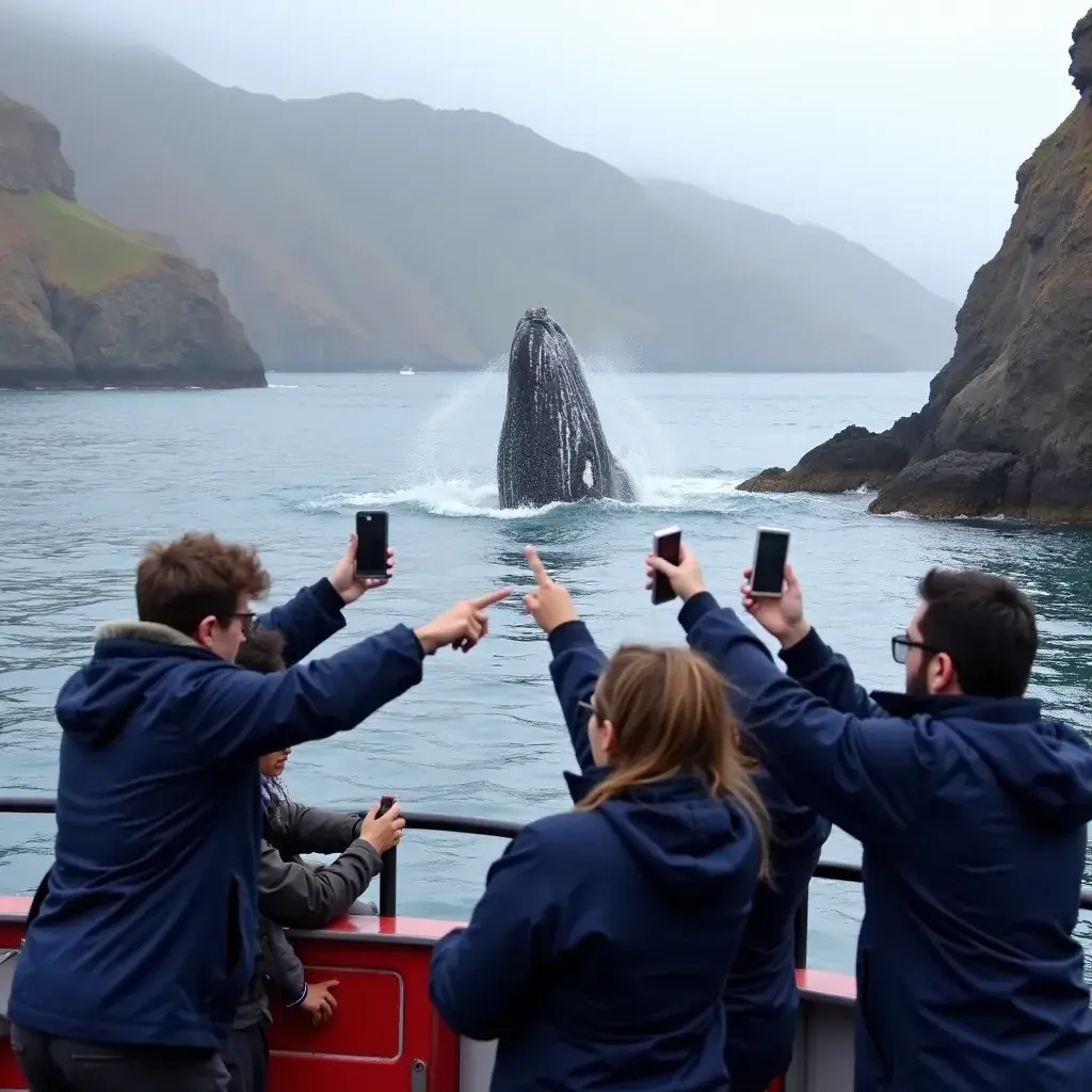 Голубое небо над спокойным океаном и зелеными холмами