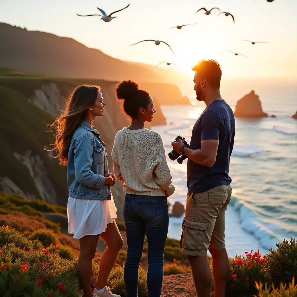 Фотография с высоты птичьего полета на побережье Большого Сура